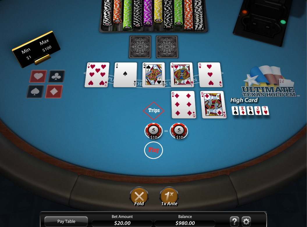 SG Gaming Ultimate Texas Holdem