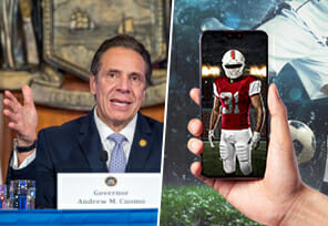 Gouverneur New York verandert standpunt over mobiele sportweddenschappen