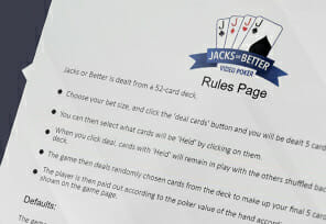 Jacks or Better online Video Poker van PureRNG Sparks speler debat
