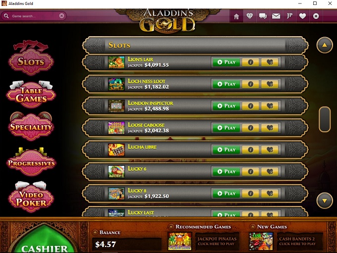 Aladdins Gold Casino Nieuwe lobby