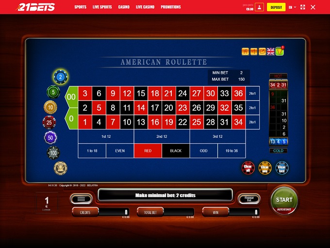 21 BETS Casino 04.07.2022. Game3